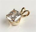 Brillantvedhæng af guld, ca. 0.95 ct