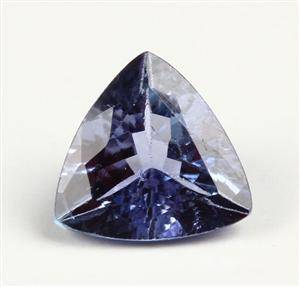 Uindfattet tanzanit. Ca. 0.87 ct