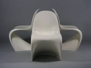Verner Panton, drei Panton Chairs, für Herman Miller Collection 3