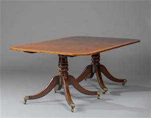 Two-pillar table af mahogni 3 