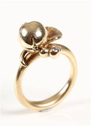 Ole Lynggaard, Love ring, 14 kt guld, brillant