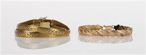 Armband, 2 st, guld 18K, 39,1 gr