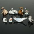 FIGURINER, 8 st, porslin, Royal CopenhagenBing  Gröndahl samt Rosenthal