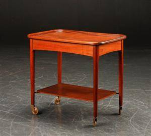 Bakkebord af teaktræ, dansk møbelproducent, 1950erne