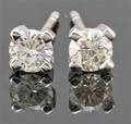 Earrings in 14k set with brilliant cut diamonds 0.48 ct. This lot has been put up for resale under the new lot no. 3516118