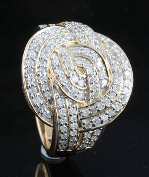 Diamond ring in gold approx. 0.73ct