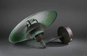 Poul Henningsen. PH 4,53 udendørslampe, kobber 