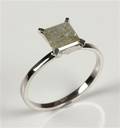 Ring, 14 kt guld, diamant