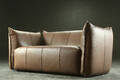 To-pers. sofa, læder, moderne design