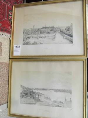 Gravyrer, 2 st. Stockholmsmotiv