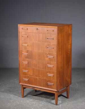 Kommode af teak, 19501960erne