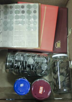 Mynt, bland annat. silvermynt