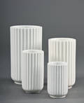 Lyngby Porcelæn, cylinderformede vaser 4