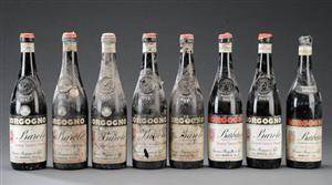 Samling af Borgogno Barolo i ældre årgange 8