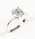 Ring, 14 kt guld, diamant