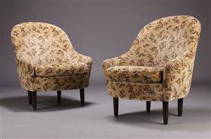 Par lænestole, mønstret betræk 2