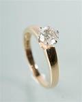 Solitaire ring ca. 0.91 ct. 