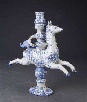 Bjørn Wiinblad. Lysestage, model L4, fajance   