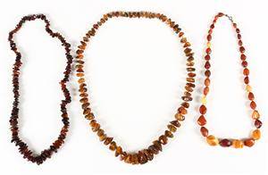 Kæder, poleret rav, ca. 183 gram 3