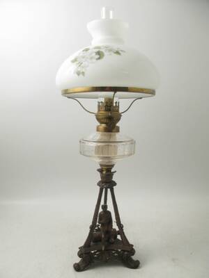 Bordsfotogenlampa, metall