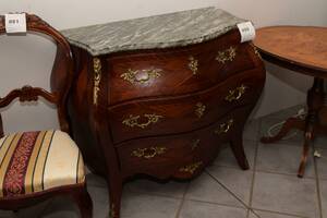 Stilbyrå 3 st lådor, marmorskiva, 85x45 cm, H 83 cm