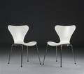 Arne Jacobsen. Par stole, model 3107, Syveren 2