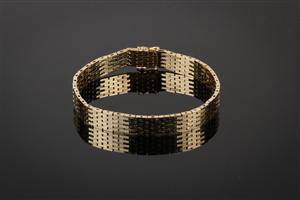 Armbånd af guld 14 kt., Mursten