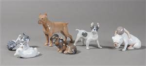Royal Copenhagen  Kgl. P.  Bing og Grøndahl. Samling figurer. 6