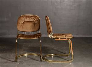 Stolar guld metall och plysch 70-tal2