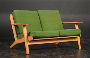 Hans J. Wegner, to-pers. sofa, model GE2902