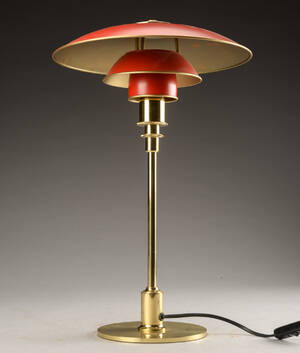 Poul Henningsen. Bordlampe, jubilæumsmodel.