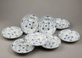 Kgl. Porcelæn., musselmalet, halvblonde, nr. 1566 8