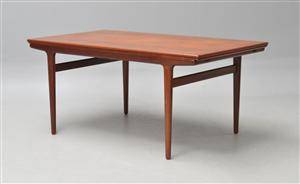 Johannes Andersen. Spisebord m. udtræk, teak 