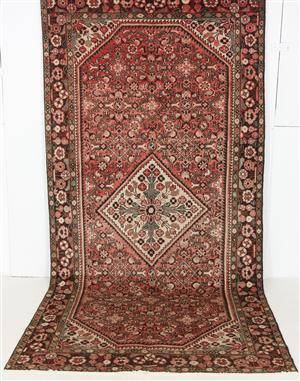 Handknuten äkta matta, Hamadan, 335x165 cm
