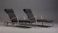 Par solvogne i sort polyrattan. 2  