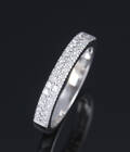 Brillant-alliancering af 18 kt. hvidguld, i alt ca. 0.38 ct. H-VS
