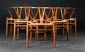 Hans. J. Wegner . Sæt på seks Y- stole CH-24. 6