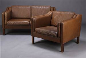Stouby møbelfabrik, to-pers sofa samt lænestol 2