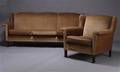 Tre-pers sofa samt lænestol, overpolstret 2