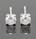 Earrings in 14k  set with brilliant cut diamonds 0.52 ct