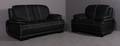 Moderne design 2-pers.sofa samt hvilestol 2