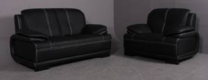 Moderne design 2-pers.sofa samt hvilestol 2