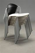 Fritz Hansen. Sæt på otte stabel stole. 8