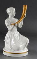 Kgl. Juliane Marie figur af porcelæn