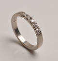 Klassisk alliancering med brillanter, ca. 0,25 ct