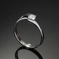 Diamant solitairering, ca. 0.27 ct.