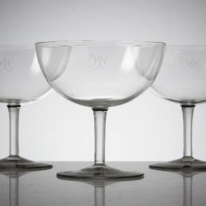 Champagneskålar art deco