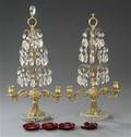 Et par prismegirandoler. Gustaviansk stil. 2 
