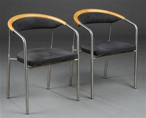 Henrik Tegnler. To Chairman armstole, bøg og alcantara 2 