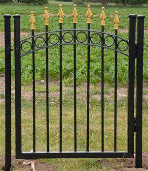 Smedejernslåge med guldspir og stolper